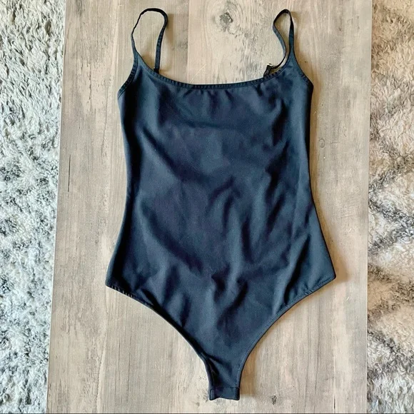 FREE PEOPLE Bodysuit | NWOT | Strappy Basique | Black | Size S | - Picture 6 of 9